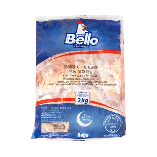 [벨로] 닭정육 2kg 닭다리살 브라질산 냉동